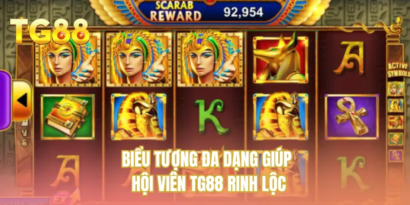 Biểu tượng đa dạng giúp hội viên TG88 rinh lộc